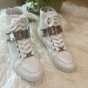 White leather Michael Kors sneakers